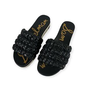 Sam Edelman Slides Sandals Ainslie Womens Size 8.5 Black